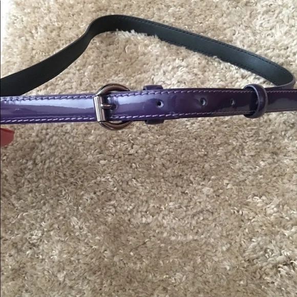 MOSCHINO AUTHENTIC purple patent leather belt Moschino Belt | La Glam Consignment Boutique main image 4